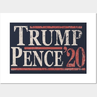 Grunge Donald Trump Mike Pence 2020 Posters and Art